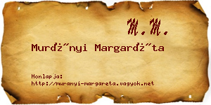 Murányi Margaréta névjegykártya